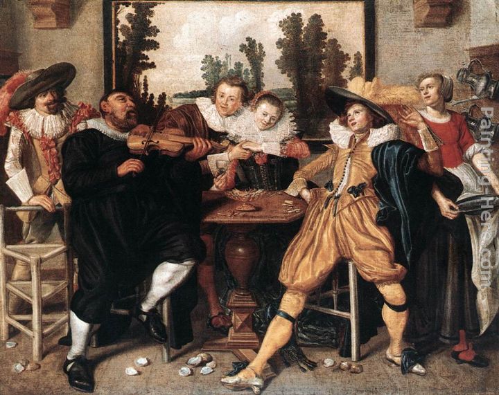 Merry Company painting - Willem Buytewech Merry Company art painting
